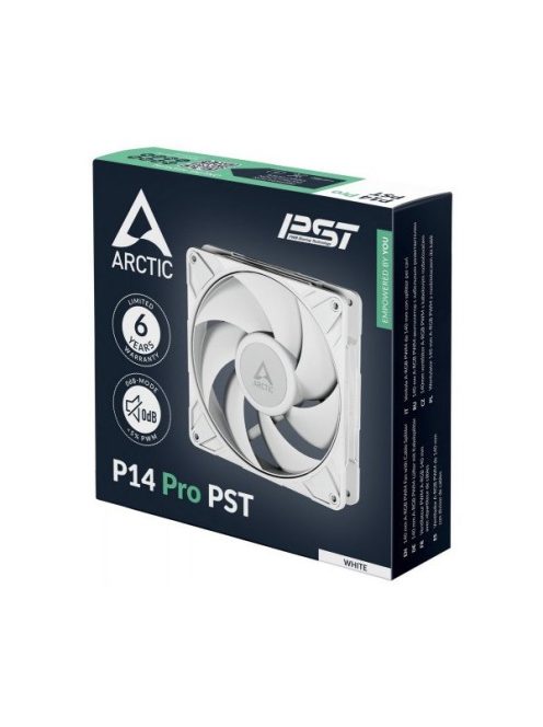 ARCTIC COOLING Rendszerhűtő Ventilátor P14 Pro PST Fehér, 14cm