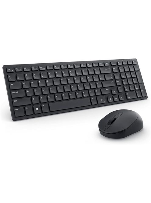 DELL Pro Compact Vezeték nélküli Billentyűzet + egér silent KM555 - UK (QWERTZ) - Fekete