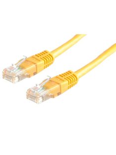 ROLINE Patch kábel, UTP, CAT5e, 3m, sárga