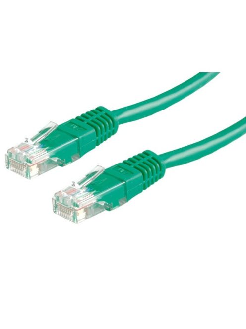 ROLINE Patch kábel, UTP, CAT5e, 3m, zöld