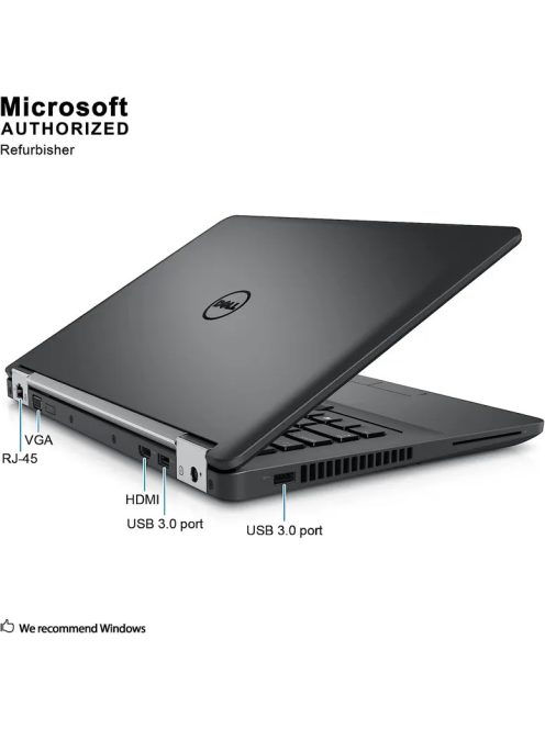 Dell Latitude E5470 / i5-6300U / 8GB / 180 SSD / CAM / HD / EU / Integrált / A /  használt laptop