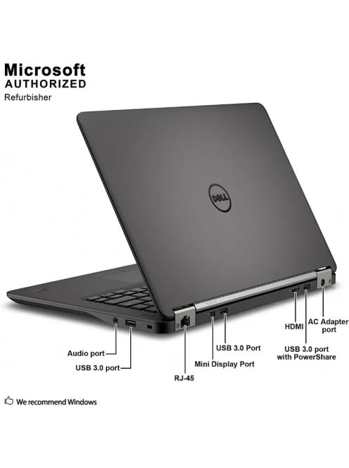 Dell Latitude E7450 / i5-5300U / 8GB / 128 SSD / CAM / FHD / HU / Integrált / B /  használt laptop
