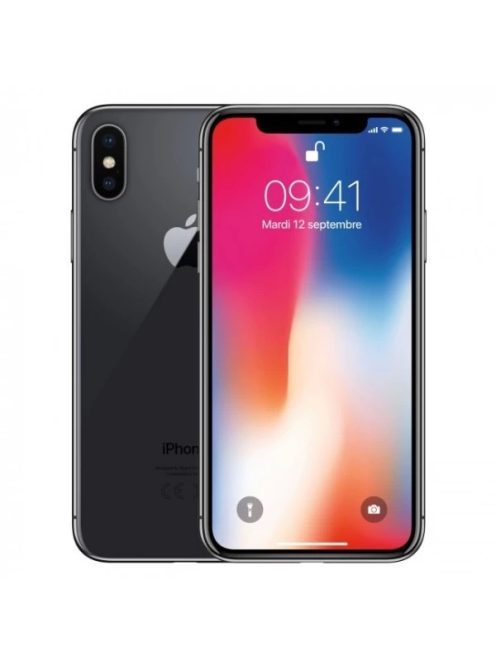 Apple iPhone X 256GB Fekete (AB) (Használt Artisjus - Kártyafüggetlen)