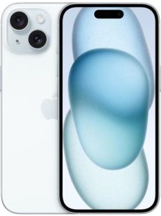   Apple iPhone 15 128GB Kék (0 perces Artisjus - Kártyafüggetlen)