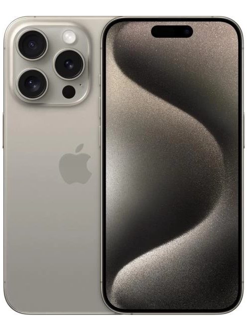 Apple IPhone 15 Pro 256GB Natural Titanium (0 perces Artisjus - Kártyafüggetlen)