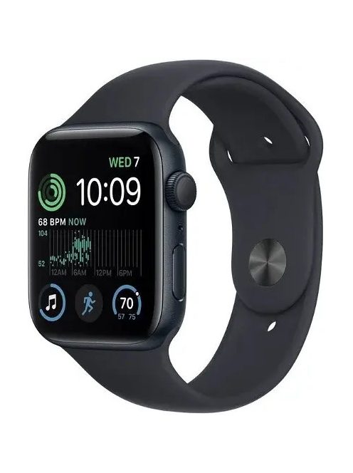 Apple Watch SE 2022 GPS 44mm Midnight Alu Case With Sport Band Midnight (A+) használt okosóra