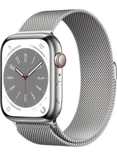   Apple Watch S8 45mm Silver Stainless Steel (A+) használt okosóra