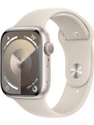 Apple Watch S9 45mm Starlight Alu.Starlight Sport Band GPS M/L okosóra