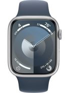 Apple Watch S9 45mm Silver Alu.Blue Sport Band GPS S/M okosóra