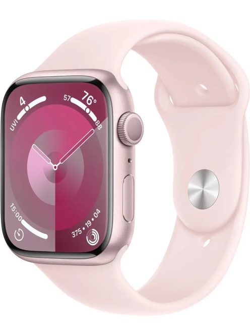 Apple Watch S9 45mm Pink Alu.Pink Sport Band M/L GPS okosóra