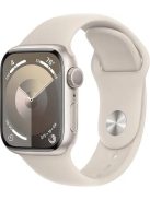 Apple Watch S9 41mm Starlight Alu.Starlight Sport Band M/L GPS okosóra