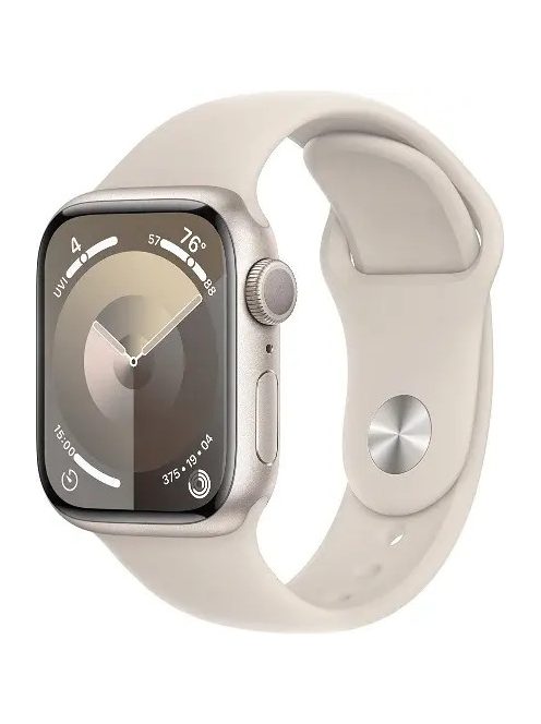 Apple Watch S9 41mm Starlight Alu.Starlight Sport Band M/L GPS okosóra