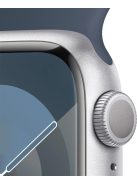 Apple Watch S9 41mm Silver Alu. Blue Sport Band M/L GPS okosóra