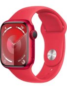 Apple Watch S9 41mm Red Alu. Red Sport Band M/L GPS okosóra