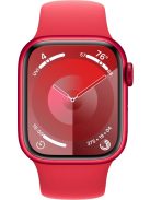 Apple Watch S9 41mm Red Alu. Red Sport Band M/L GPS okosóra