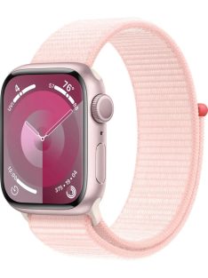 Apple Watch S9 41mm Pink Alu. Pink Sport Loop GPS okosóra