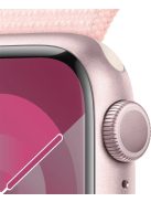 Apple Watch S9 41mm Pink Alu. Pink Sport Loop GPS okosóra