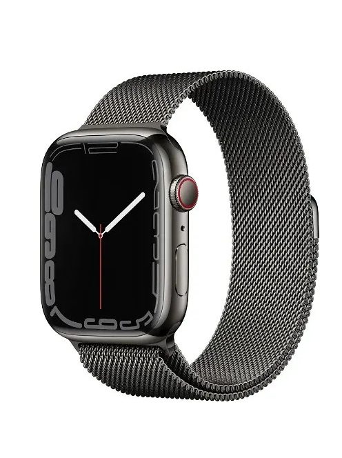 Apple Watch S7 45MM Graphite SS GPS+Cell Graphite Millanese Cellular (A+) használt okosóra