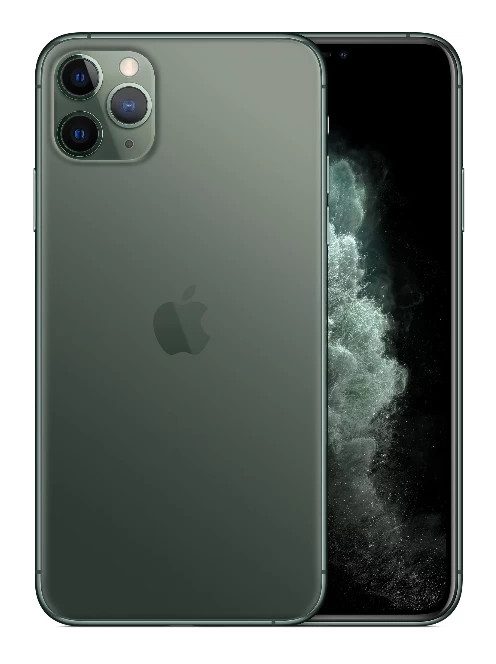Apple használt iPhone 11 Pro Max 64GB Midnight Green mobiltelefon