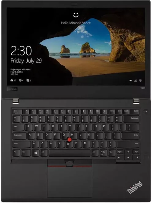 Lenovo ThinkPad T480 / i5-8250U / 8GB / 256 NVME / CAM / FHD / HU / Integrált / B / Win 11 Professional 64-bit használt laptop új akkumulátorral