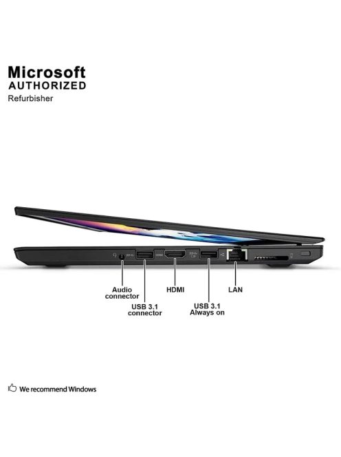 Lenovo ThinkPad T470 / i5-6300U / 8GB / 180 SSD / CAM / FHD / EU / Integrált / B /  használt laptop