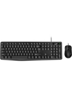   GENIUS Vezetékes Billentyűzet + egér KM-170 USB HUN Fekete