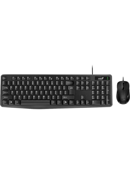 GENIUS Vezetékes Billentyűzet + egér KM-170 USB HUN Fekete