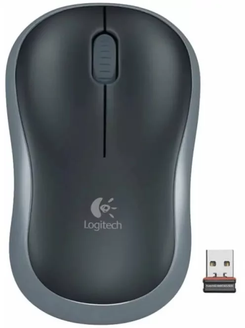 LOGITECH Egér - M185 Vezeték Nélküli Optikai Nano, Szürke