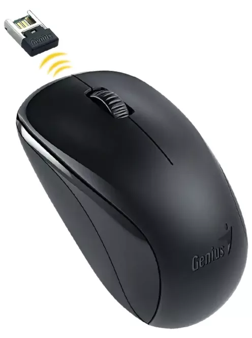 Genius Vezeték nélküli egér NX-7000, USB, 1200dpi, BlueEye, Fekete