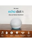 Amazon Echo Dot 5 Smart speaker with clock and Alexa White