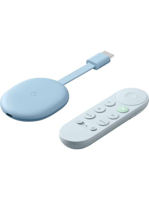 Google Chromecast 4K + Google TV Blue