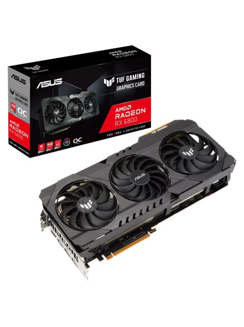 ASUS AMD Radeon RX 6800 TUF GAMING OC 16GB GDDR6  használt videokártya