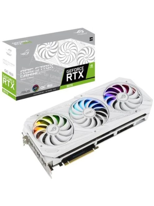 ASUS ROG STRIX RTX 3070 GAMING fehér 8GB használt videokártya