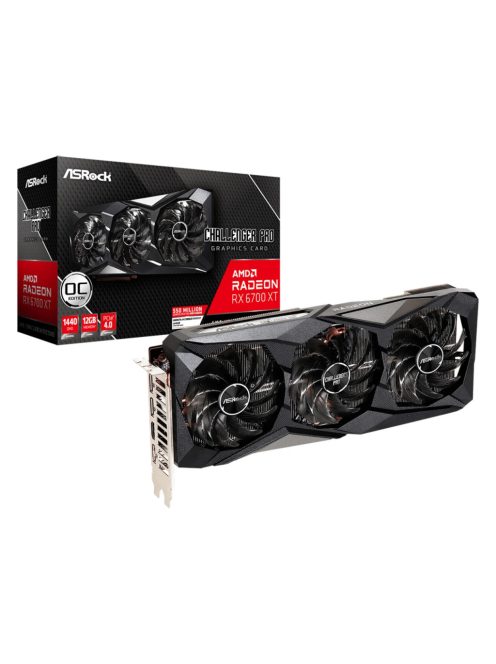 AsRock RX 6700 XT Challenger Pro OC 12GB használt videokártya