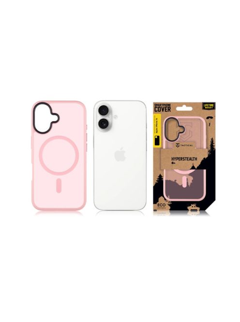 Tactical MagForce Hyperstealth Apple iPhone 16 Pink MagSafe hátlap tok, rózsaszín