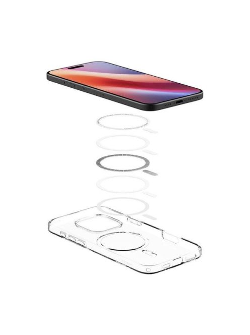 Spigen Liquid Crystal MagFit Apple iPhone 16 Pro Crystal Clear MagSafe tok, átlátszó