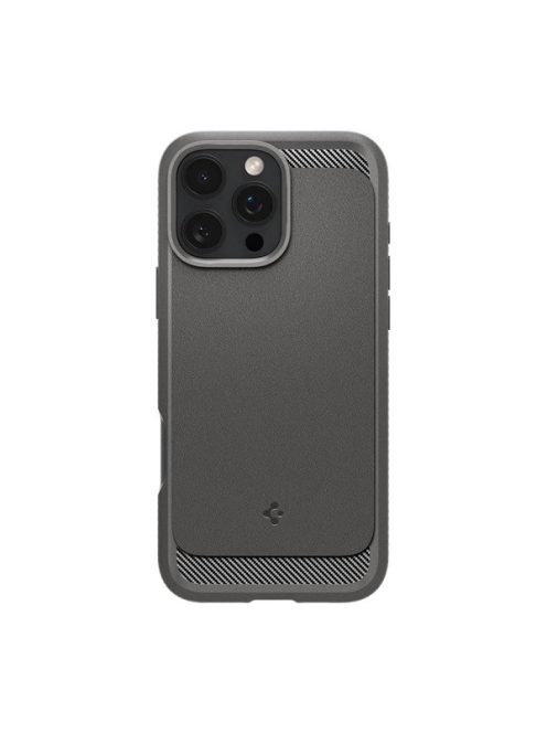 Spigen Rugged Armor MagFit Apple iPhone 16 Pro tok, szürke