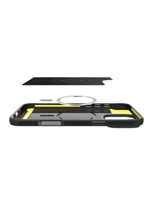 Spigen Rugged Armor MagFit Apple iPhone 16 Pro tok, Matte Black, fekete