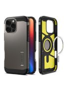 Spigen Tough Armor MagFit Apple iPhone 16 Pro tok, Gunmetal MagSafe, fekete