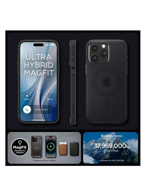 Spigen Ultra Hybrid MagFit Apple iPhone 16 Pro tok, Frost MagSafe, fekete