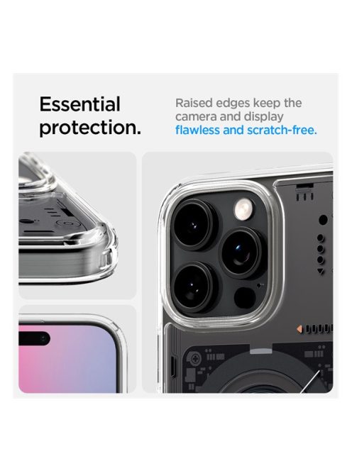 Spigen Ultra Hybrid MagFit Apple iPhone 16 Pro tok, Neo One MagSafe, átlátszó