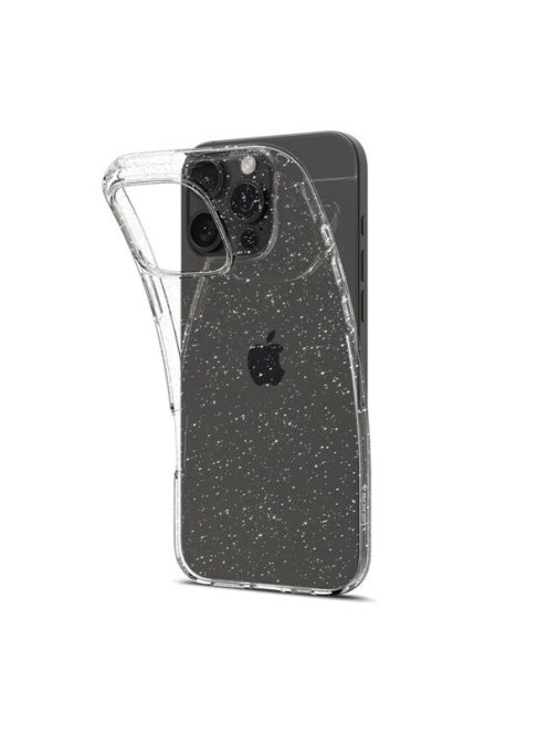 Spigen Liquid Crystal Glitter Apple iPhone 16 Pro Max tok, Crystal Quartz, átlátszó