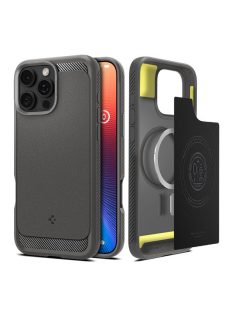   Spigen Rugged Armor MagFit Apple iPhone 16 Pro Max tok, szürke