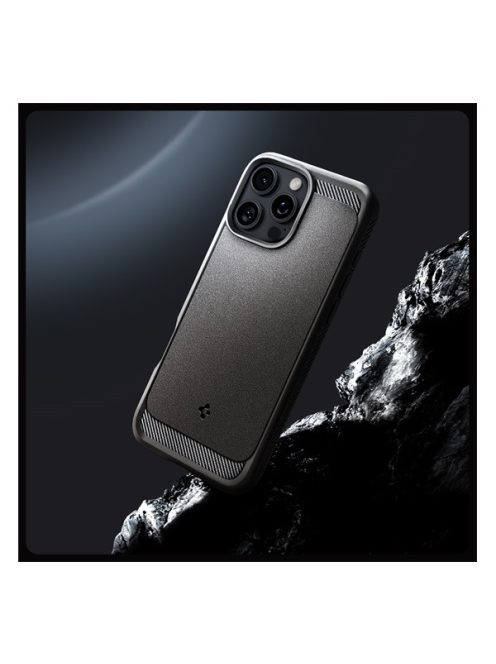 Spigen Rugged Armor MagFit Apple iPhone 16 Pro Max tok, szürke