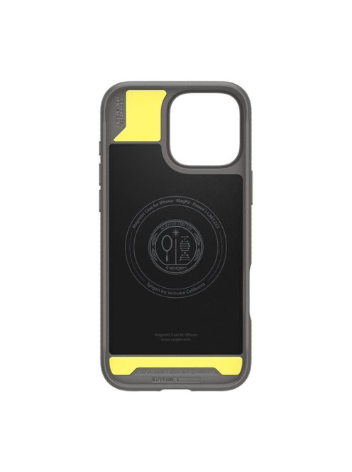 Spigen Rugged Armor MagFit Apple iPhone 16 Pro Max tok, szürke