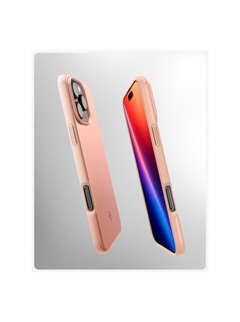 Spigen Thin Fit MagFit Apple iPhone 16 Pro Max tok, Rose Titanium MagSafe, rózsaszín