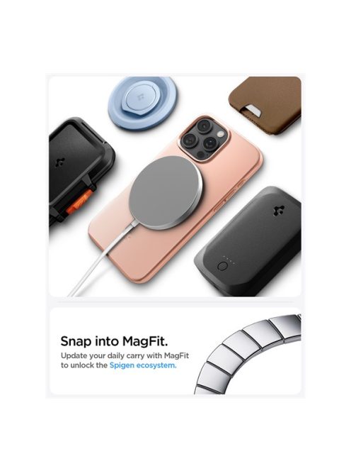 Spigen Thin Fit MagFit Apple iPhone 16 Pro Max tok, Rose Titanium MagSafe, rózsaszín