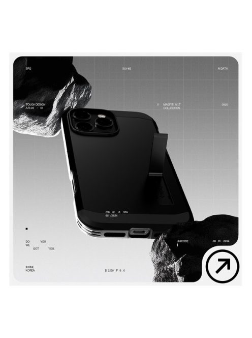 Spigen Tough Armor T MagFit Apple iPhone 16 Pro Max tok, Magsafe tok, fekete