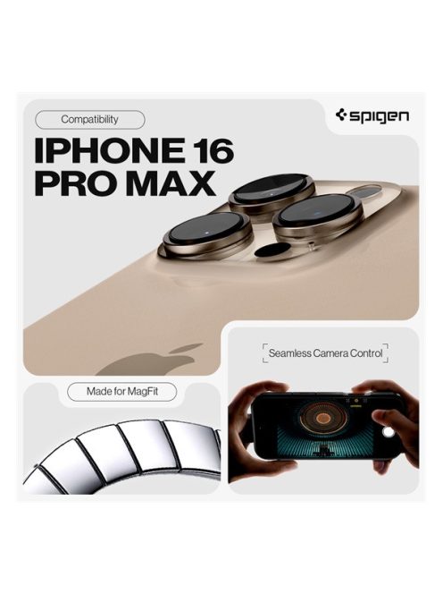 Spigen Tough Armor T MagFit Apple iPhone 16 Pro Max tok, Magsafe tok, fekete