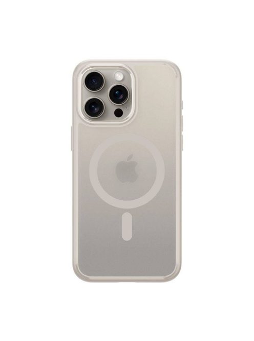 Spigen Ultra Hybrid MagFit Apple iPhone 16 Pro Max tok, Frost Natural Titanium MagSafe, átlátszó-bézs